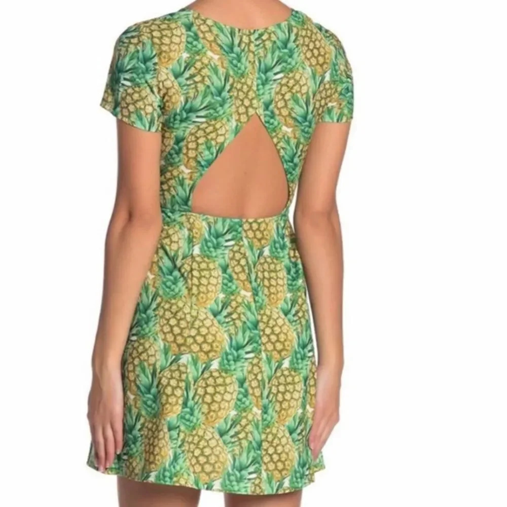 SHOW ME YOUR MUMU Ibiza Pineapple Mini Dress XS - Picture 8 of 8